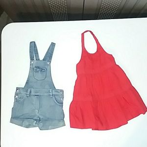 2t overalls and dress
